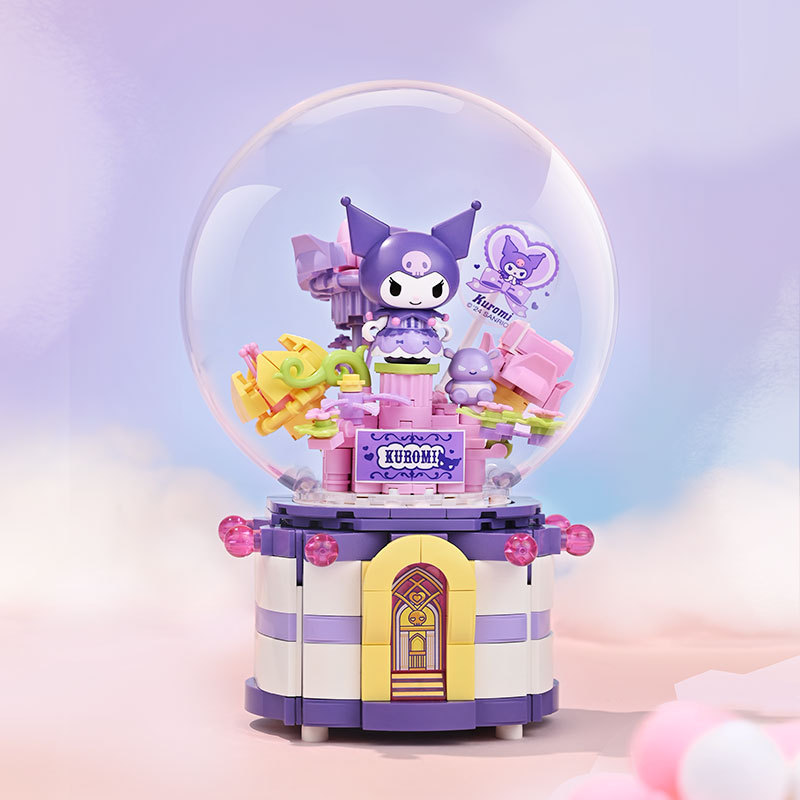 奇妙积木keeppley三丽鸥凯蒂猫大耳狗汉堡冰淇淋车积木玩具20847|undefined