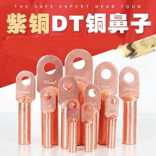 Dt Copper Nose Copper Terminal Block 10-300 Square Wire Nose Copper Terminal Block Terminal Nose