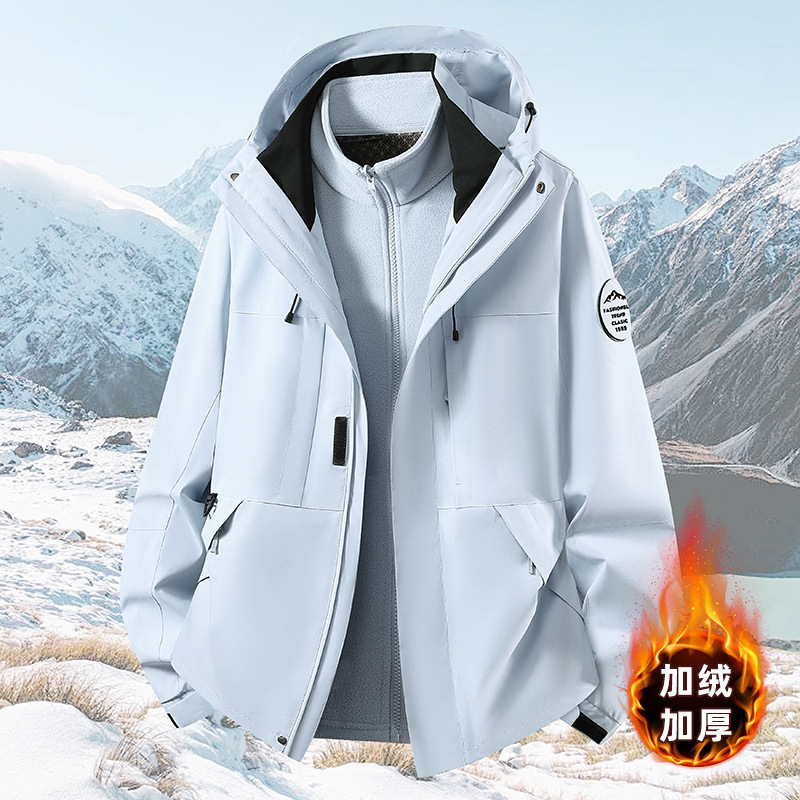 Oriental Camel manufacturer's popular three-in-one jacket, couple's two-piece set, windproof and waterproof jacket for couples Oriental Camel manufacturer's popular three-in-one jacket, couple's two-piece set, windproof and waterproof jacket for couples