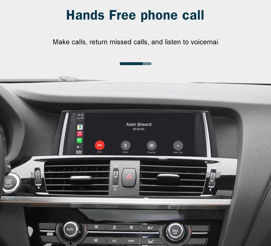 Road Tuo 10.25inch Wireless Carplay for Bmw X3/x4 NBT Car Multimedia Display