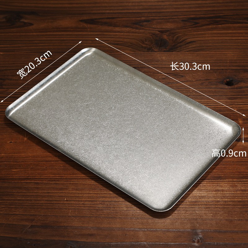 30x20cm 직사각형 트레이(레트로 스타일)