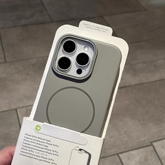 セメントチタングレー Magsafe ファインサークル磁気吸引 Apple 17 携帯電話ケース 15promax つや消しハードケース 14 に適しています