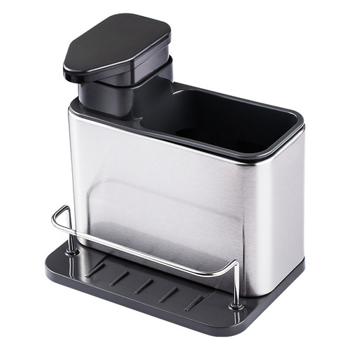 Kitchen dishwashing storage rack kitchen supplies combination multi-functional sink dishwashing liquid soap dispenser hand sanitizer bottle