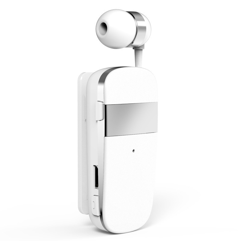超長時間バッテリー搭載、伸縮式ケーブル付きBluetoothイヤホン、売れ筋片耳インイヤータイプ、着信時バイブレーション機能付きビジネスイヤホン|undefined