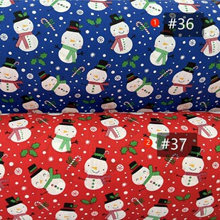 Christmas Halloween Pure Cotton Printed Fabric Santa Claus Flower Pajamas Kidsren's Quilt Cover Fabric Handmade Fabric
