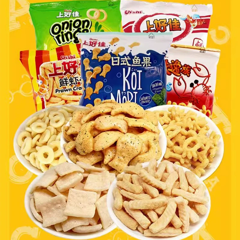 ShangHaiajia картофельные чипсы свежие креветки, полоски свежих креветок, луковые кольца, картофель фри, закуски для детей