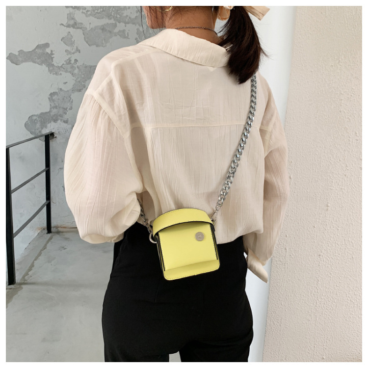 Korean Thick Chain Messenger Shoulder Square Portable Bag display picture 8