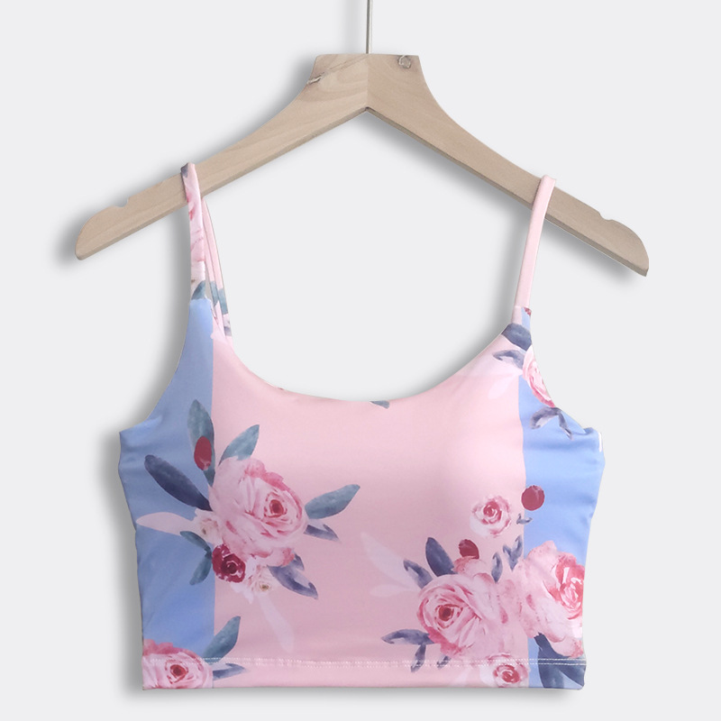 핑크 블루 로즈 브라