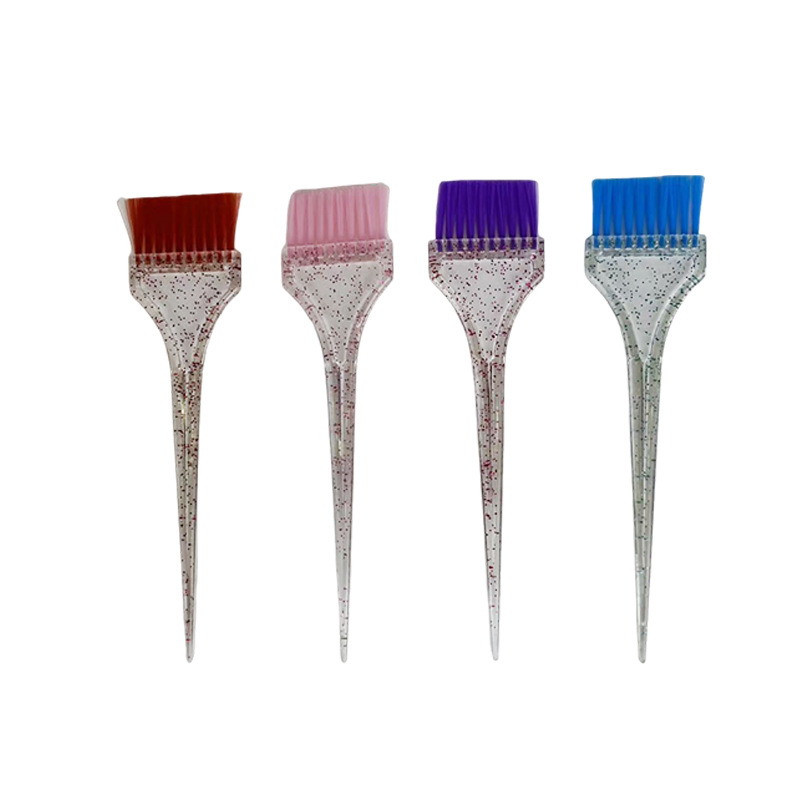 Casa de peluquería brillante pincel de teñido de quemado peluquería salón de peluquería cabello blando cepillo de aceite de color mango transparente cepillo de enfermería image 2
