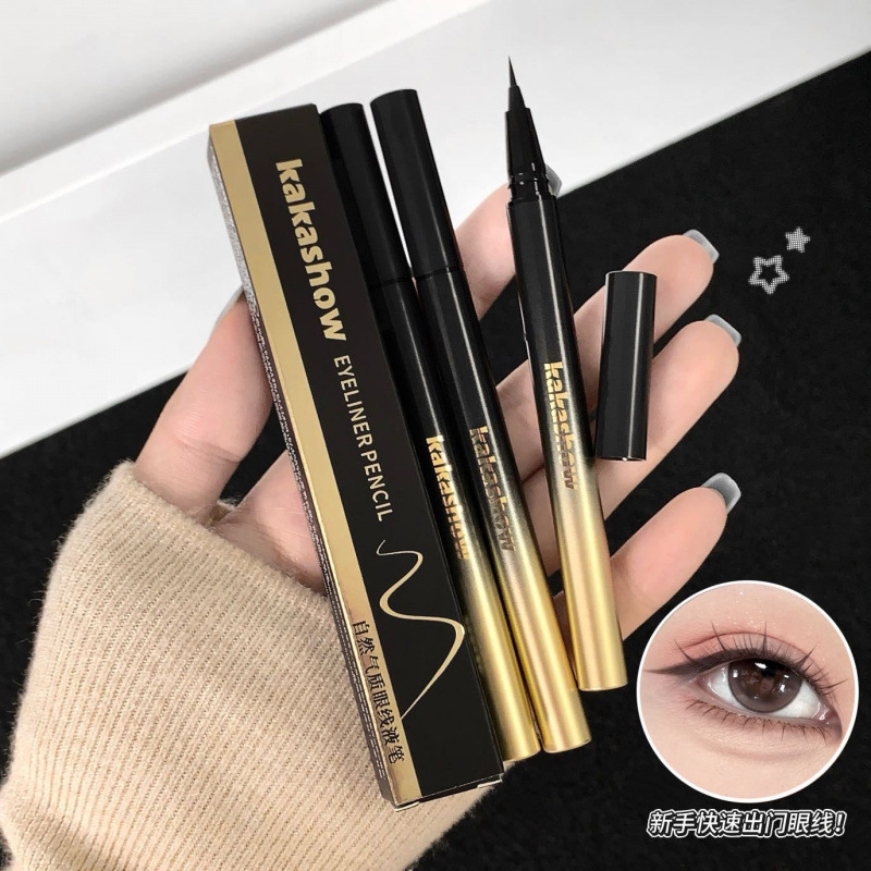 Kakashow natural temperamento delineador de ojos pen impermeable anti-transpiración no decoloración no es fácil de desvanecer maquillaje transfronterizo image 1