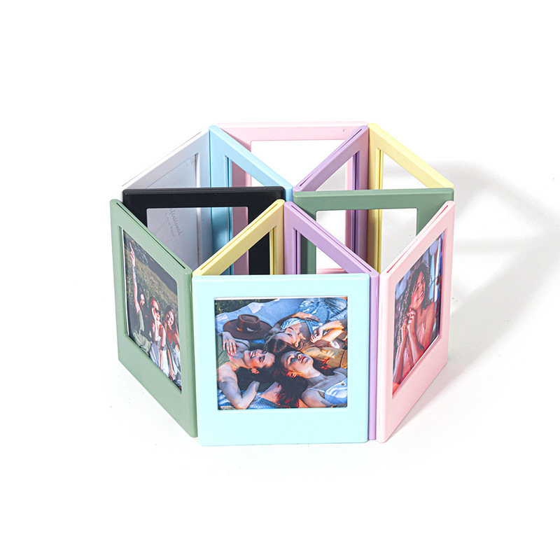 Cross-Border Hot-Selling Polaroid 5inch Magnetic Sheet Display Wide/Polaroid Magnetic Fun Small Photo Frame Hollow Photo Frame