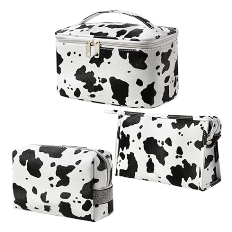 Transfronterizo Amazon nueva bolsa de maquillaje de niñas bolsa de lavado bolsa de transporte de viaje de gran capacidad bolsa de almacenamiento suave de cuero