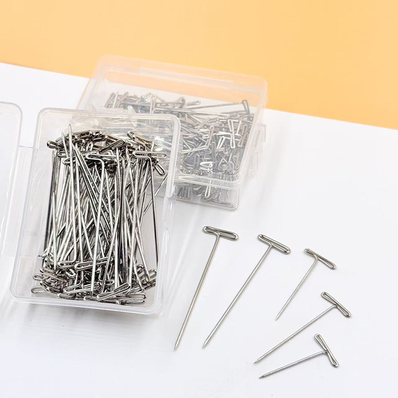 Прямые продажи с фабрики multi-Specification t-Pin DIY парик фиксирующая игла для наращивания волос регистрационный штифт гальваническая т-образная игла