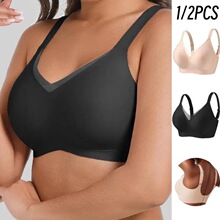 C 36942 Wires Mesh Comfortable Bralette Support Bra ����
