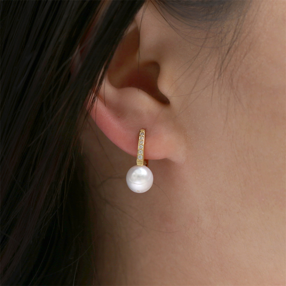 Diamond Design Fashion Style Fashion Geometric Diamond Copper Artificial Gemstones Earrings