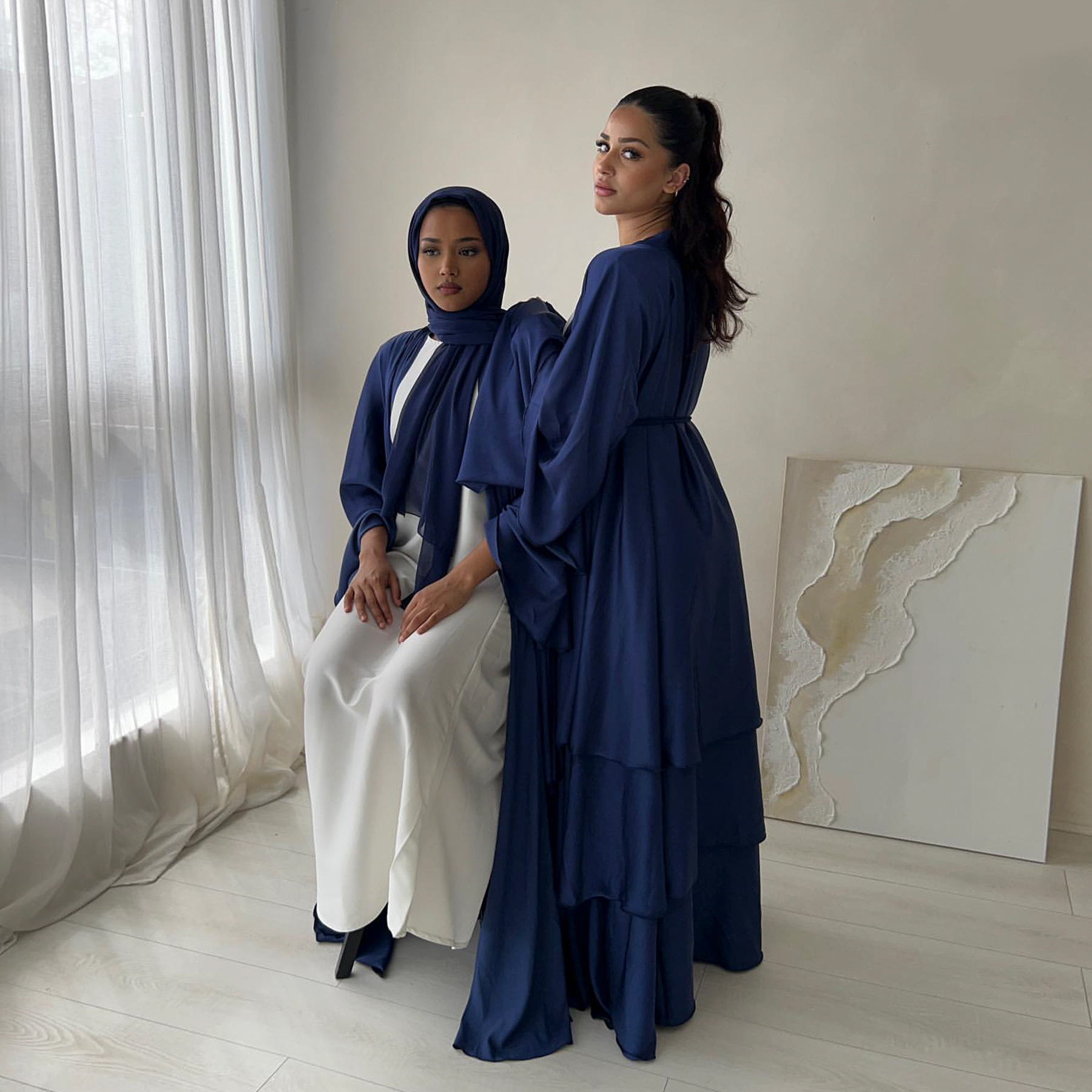 Loriya2024 Middle East Turkey Dubai Exquisite Elegant Cardigan Robe LR706_ecoleips.com