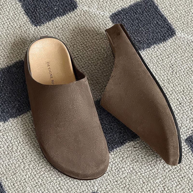 Весенне-осенние ретро-тапочки Мюллер 2025 года, парные, мужские, на толстой подошве, повседневные, ленивые туфли