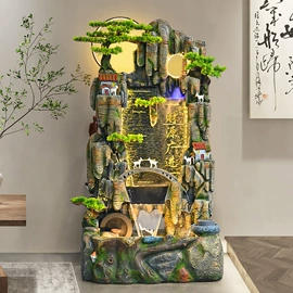 流水摆件;树脂工艺品;风水球
