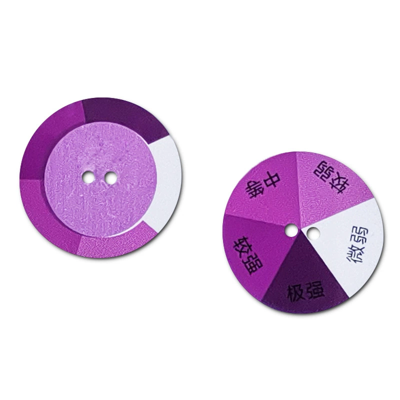 Солнцезащитная одежда УФ-обесцвечивание запонки тест УФ-сила аксессуары для одежды Обнаружение солнечного света диск с обесцвечиванием с отверстиями