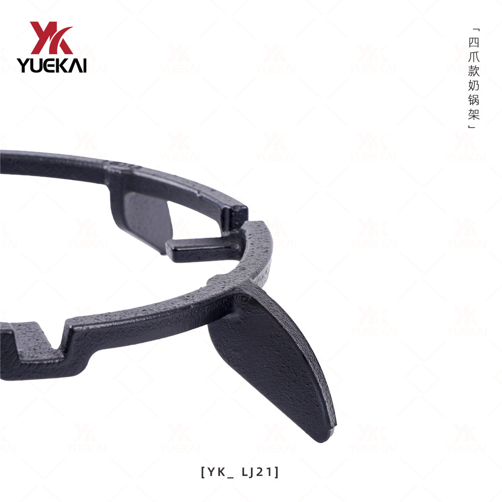 Yue Kai estante de hierro fundido pan de leche antideslizante anti-vibración cuatro garras para cocina de gas especial soporte pan personalizado