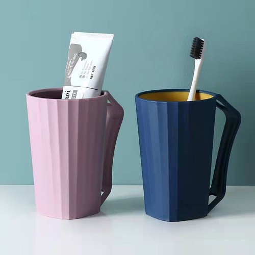 Minimalist upside-down toothbrush cup, integrated storage couple's toiletries cup, dormitory student toothbrush cup with handle