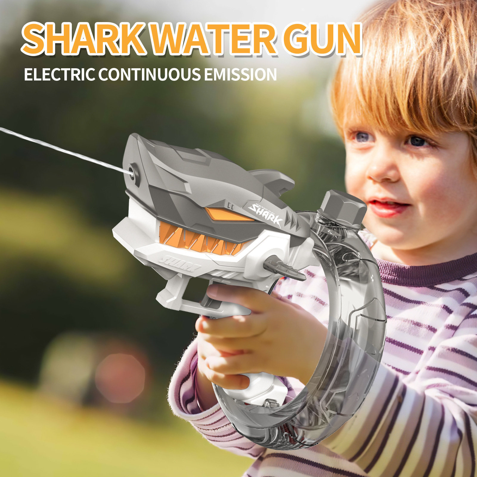 L'acqua è un prodotto transfrontaliero molto venduto, un giocattolo per bambini a forma di squalo elettrico, un distributore d'acqua completamente automatico di grande capacità_voghion.com