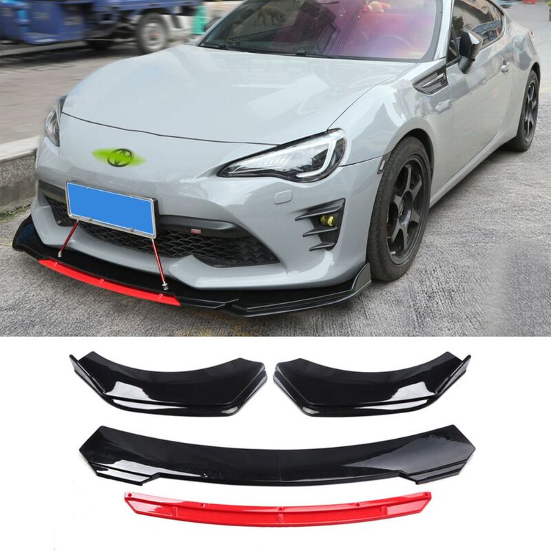 Car Front Bumper Guard Universal Three-Stage Front Lip Racing Style Adjustable Double-Layer Four-Stage Front Lip Chin Car Front Bumper Guard Universal Three-Stage Front Lip Racing Style Adjustable Double-Layer Four-Stage Front Lip Chin
