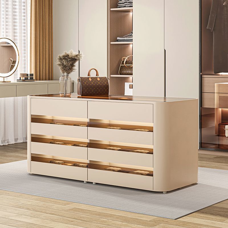 中岛首饰柜卧室床尾家用落地珠宝收纳柜意式极简衣帽间首饰中岛台