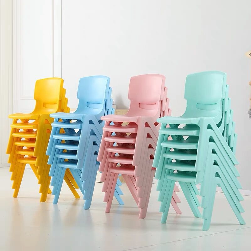 子供用のプラスチック椅子の背もたれ椅子幼稚園の椅子の厚い学習椅子の早教センターはフロスト椅子の卸売りを畳むことができます。