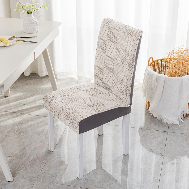 Four Seasons cubierta de silla de mesa de comedor elástica universal cubierta de silla todo incluido resistente al desgaste hogar Luz de lujo restaurante palillos cubierta