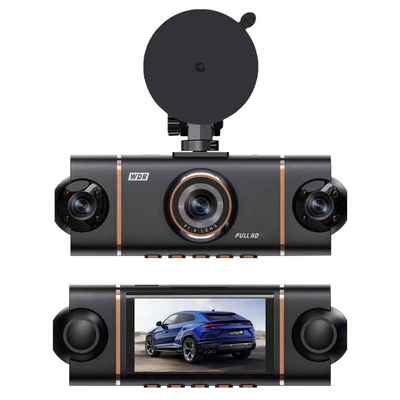 Cross-border bestseller 1080P four-lens dashcam with simultaneous display and recording, WiFi, infrared night vision, ultra-thin model (Driving recorder) - triple-lens-no-card-slot-no-rear-pull-out-lens-price-can-be-adjusted
