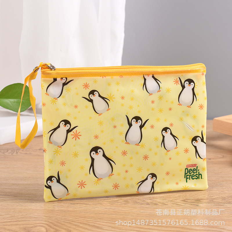 制定拉链塑料袋 PVC透明热压印字袋 PVC笔袋 PVC文件袋文具袋