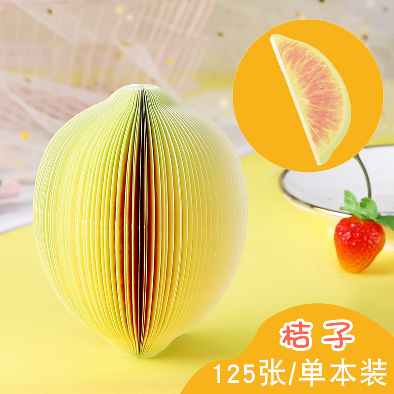창의적인 과일 모양의 메모 용지, 사과 메모, 휴대용 메모 패드, 편리한 N회 메모, 도매 선물