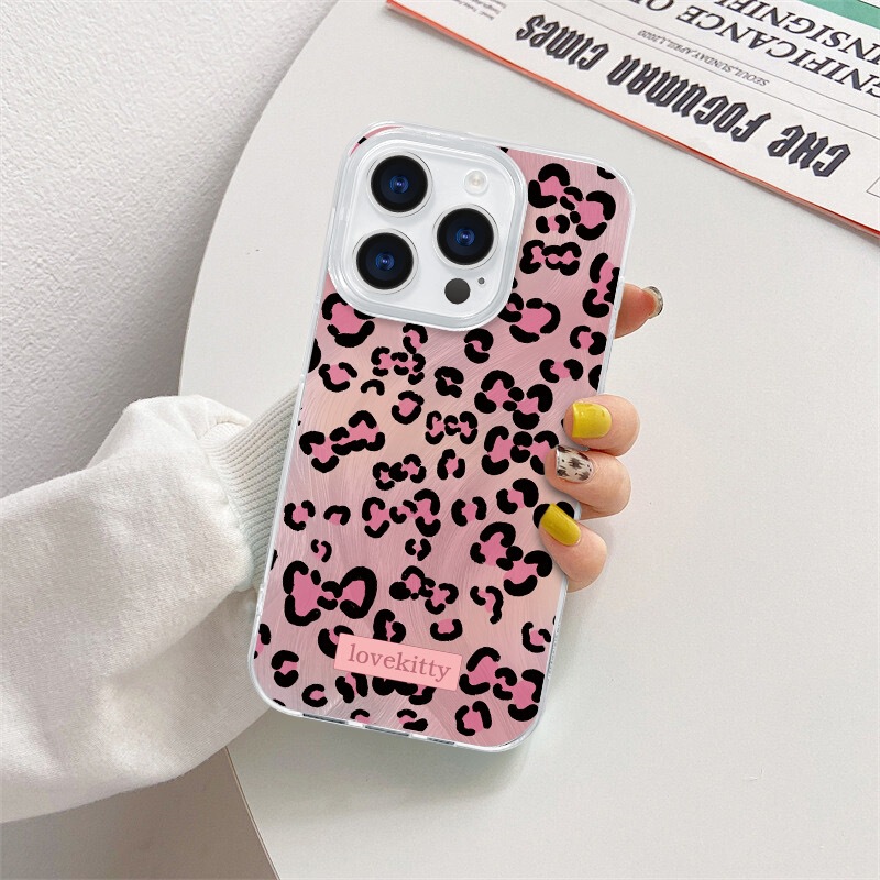 斑纹蝴蝶结适用苹果17promax/16手机壳iphone15/14/13/12羽纱XR|undefined