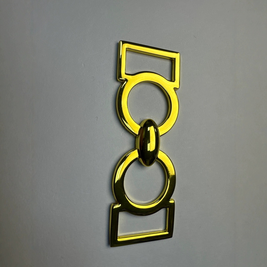 女装链条款长度4CM金色镶钻布灵发光长条肩带对接扣金属链条吊饰