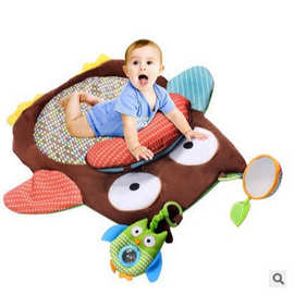 婴幼儿猫头鹰毯子游戏毯宝宝爬行垫适合0-3岁的宝宝游戏垫活动垫