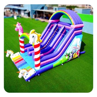 Children's Trampoline Air Bed Square Inflatable Castle Slide Inflatable Castle Air Cush
