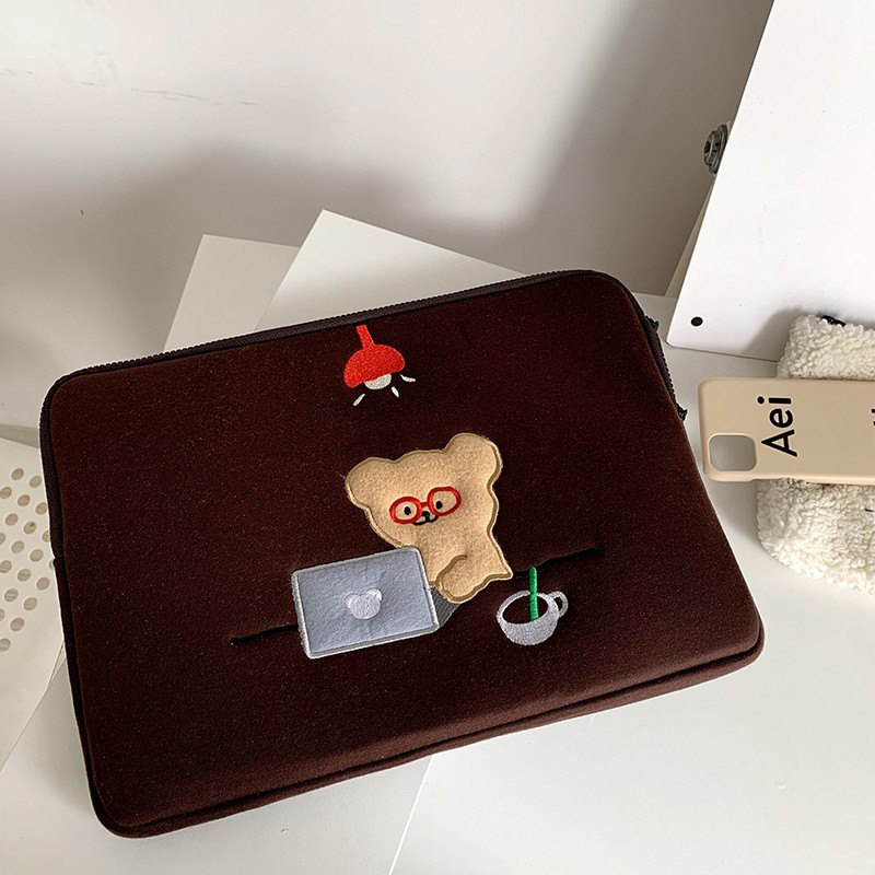 Japanese and Korean Cross-Border Wholesale Computer Bags, Cute Hand-Held Bags for Girls, 13.3inch / 14inch / 15inch Computer Sleeve Bags