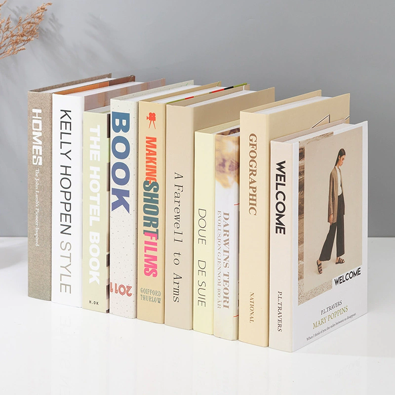 Жёлтые кремовые японские реквизиты, макет книги для гостиной, креативные реалистичные украшения