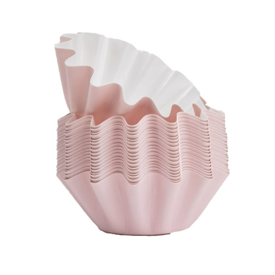 Star Pudding Cup Mini Lace Cake Cup Snow Mei Niang Oil Paper Holder Hard Mafen Cup High Temperature Resistance (50)