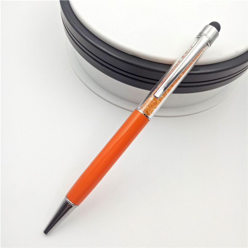 Fábrica al por mayor Bolígrafo De Metal pluma capacitiva letras pantalla táctil pluma de cristal Hotel publicidad pluma de regalo de negocios