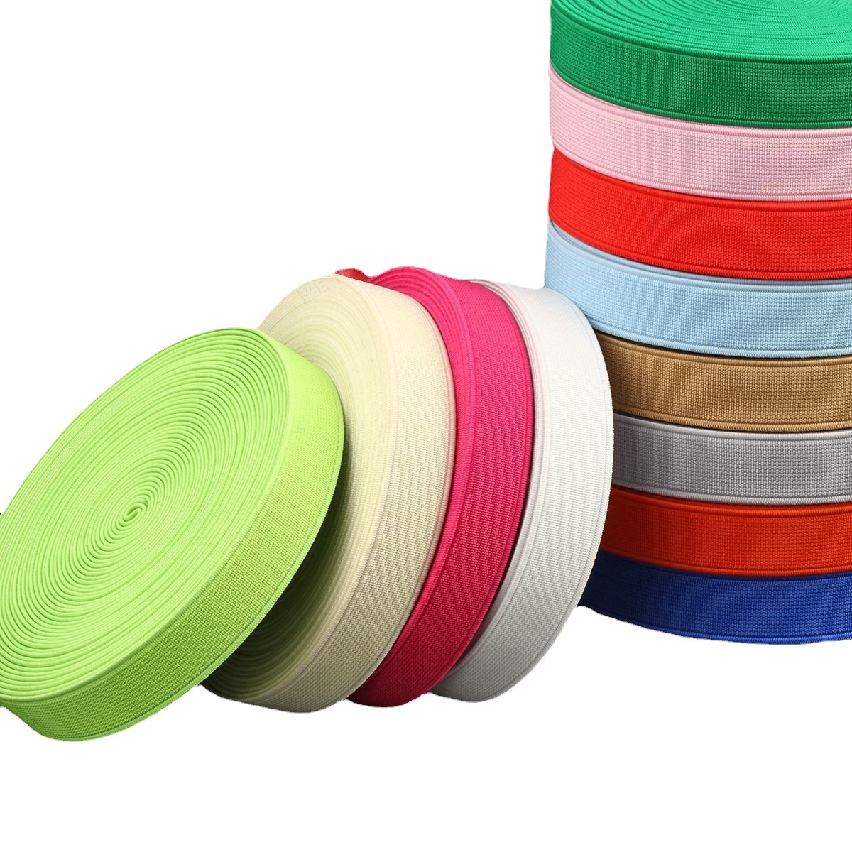 行加厚无梭弹力带1.5/2/2.5cm彩色弹力松紧带服装绑带高弹多用途