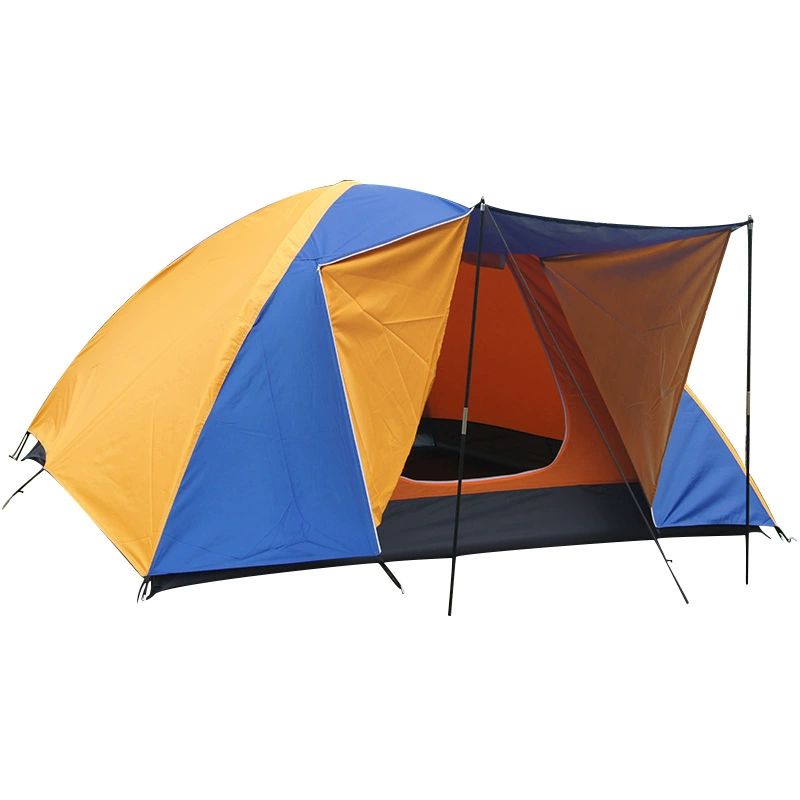 Double-layer windproof handheld tent for hiking