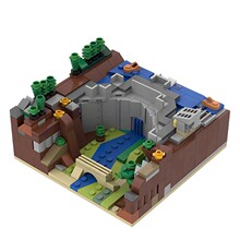 MOC��ľ�����ָ� ƴװ��ľ ���⾭��С��ˮ�� ģ��36315 ƴװ��ľ