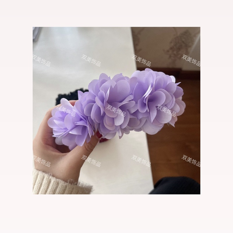 梦玲海边美人鱼造型超大香蕉夹森系花花抓夹横着的香蕉夹|undefined