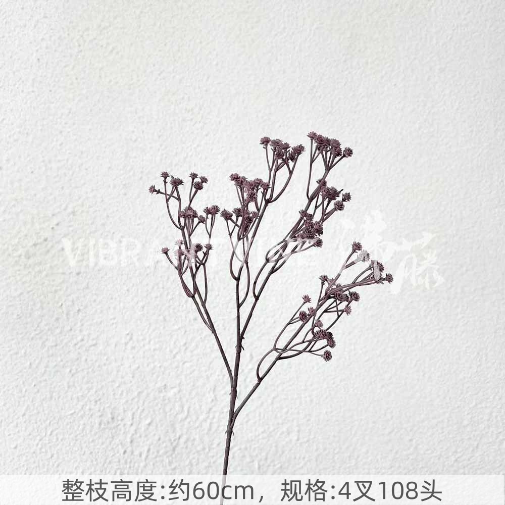 Púrpura de la boda flor artificial salón de bodas Camino de plomo techo arreglo floral Hotel Bienvenido arco piso decorativo flor artificial