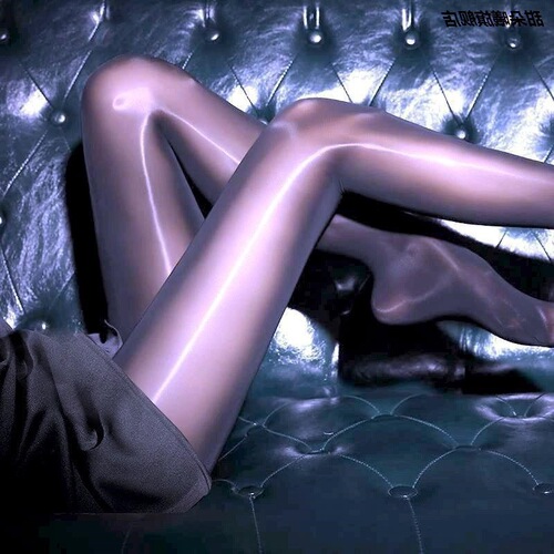 Aurora socks, shiny and smooth, open crotch black stockings, sexy silky, anti-snatch pantyhose for women in summer