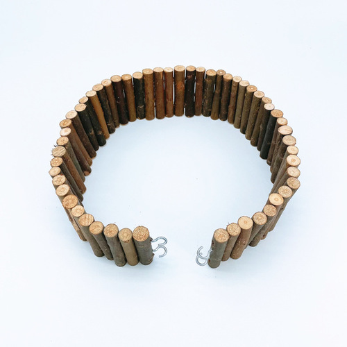 Hamster log fence, hedgehog log arch bridge, lizard and turtle shelter, pet cabin, hamster toy fence