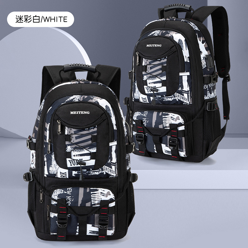 Nueva bolsa de senderismo transfronteriza bolsa de viaje de deportes al aire libre de gran capacidad mochila escalada en roca transpirable y resistente al desgaste