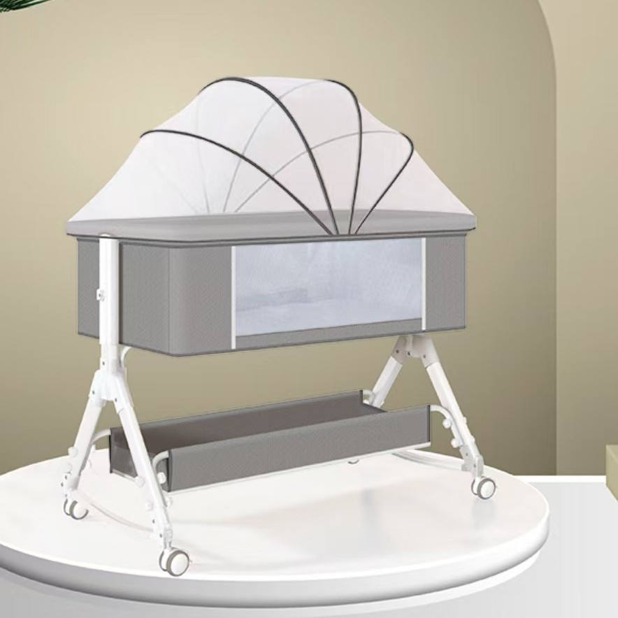 Crib Splicing Big Bed Baby Shaker Children's Cradle Bed Multifunctional Baby Bed Portable Children's Bed
